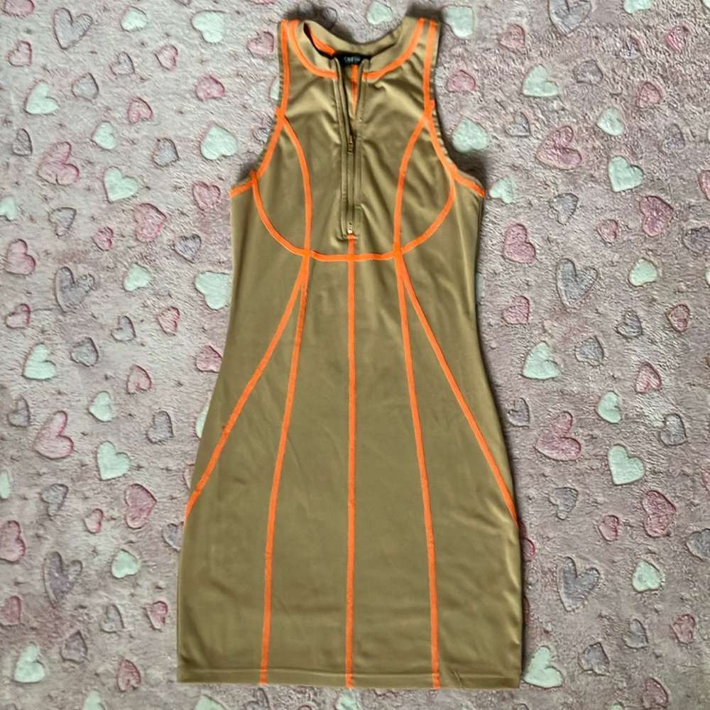 SHEIN Zippered Bodycon Dress